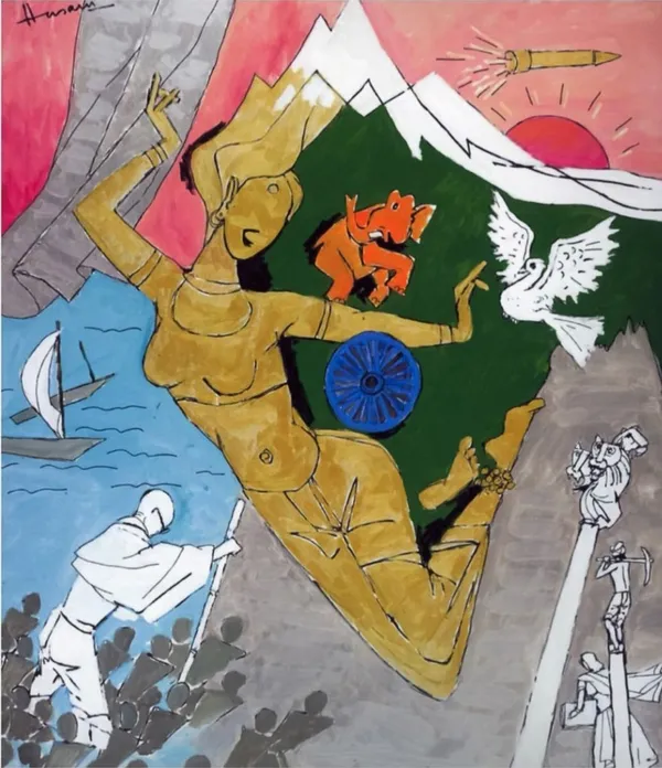Bharata Bhagya Vidhata by M. F. Hussain