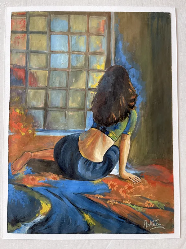 FigurePainting (acrylic), Ankita Chakraborty